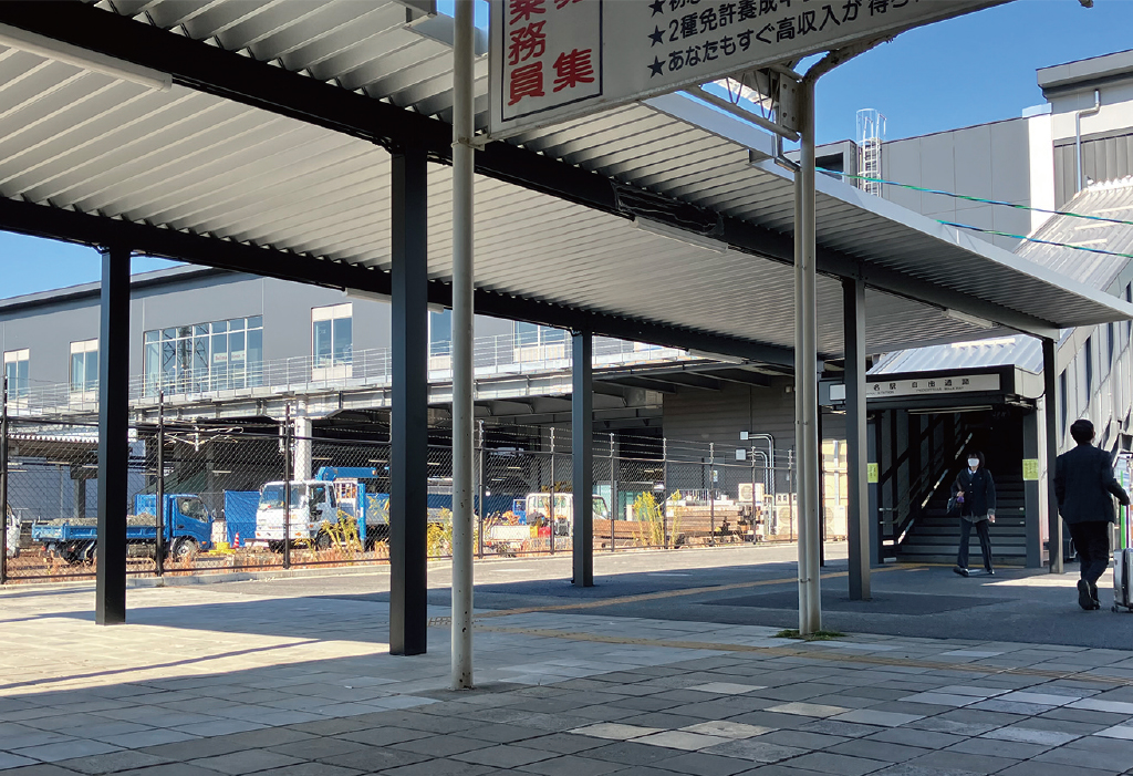 雨除け屋根の設置